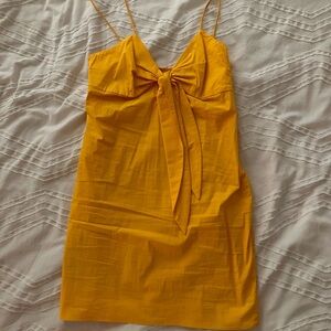 Simon Miller X MANGO Sol dress sponge yellow
